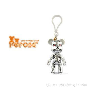 3-inch Bag Decoration POPOBE Bear Keychain Brand Promotion